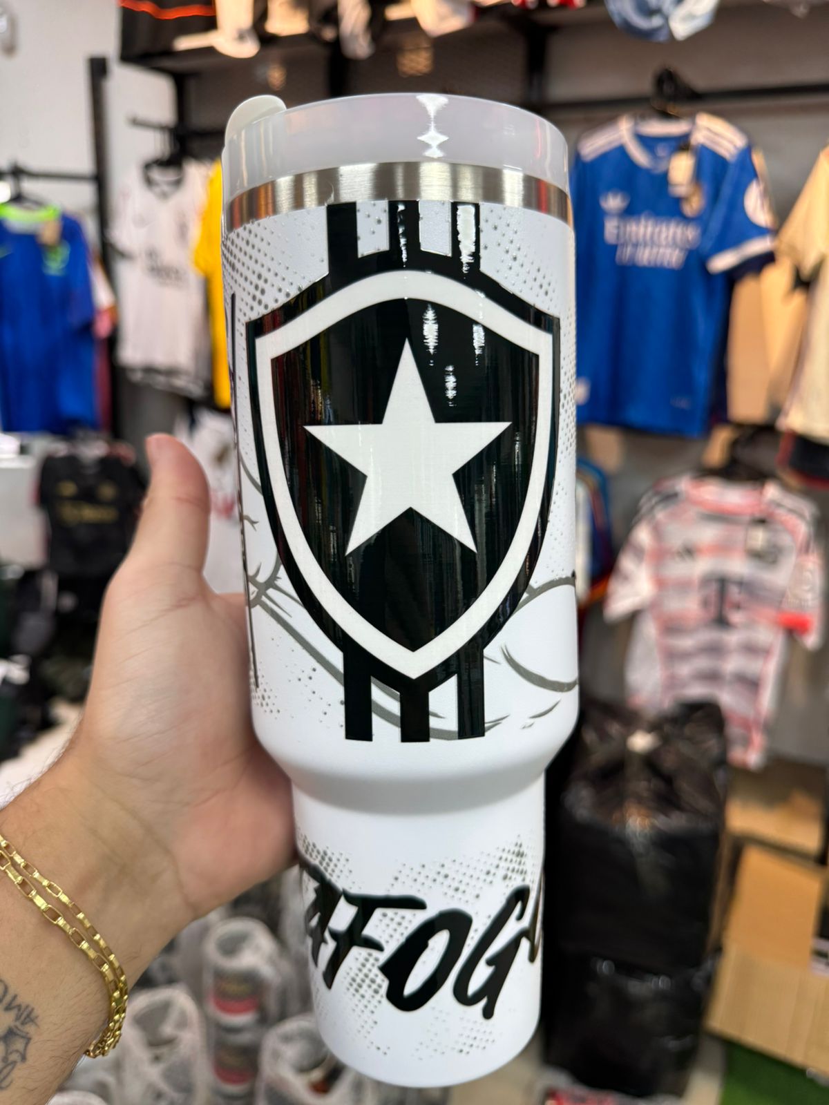 Copo Termico Botafogo Branco