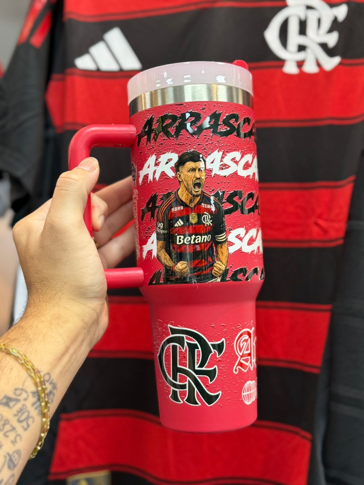 Copo Termico Flamengo Arrascaeta