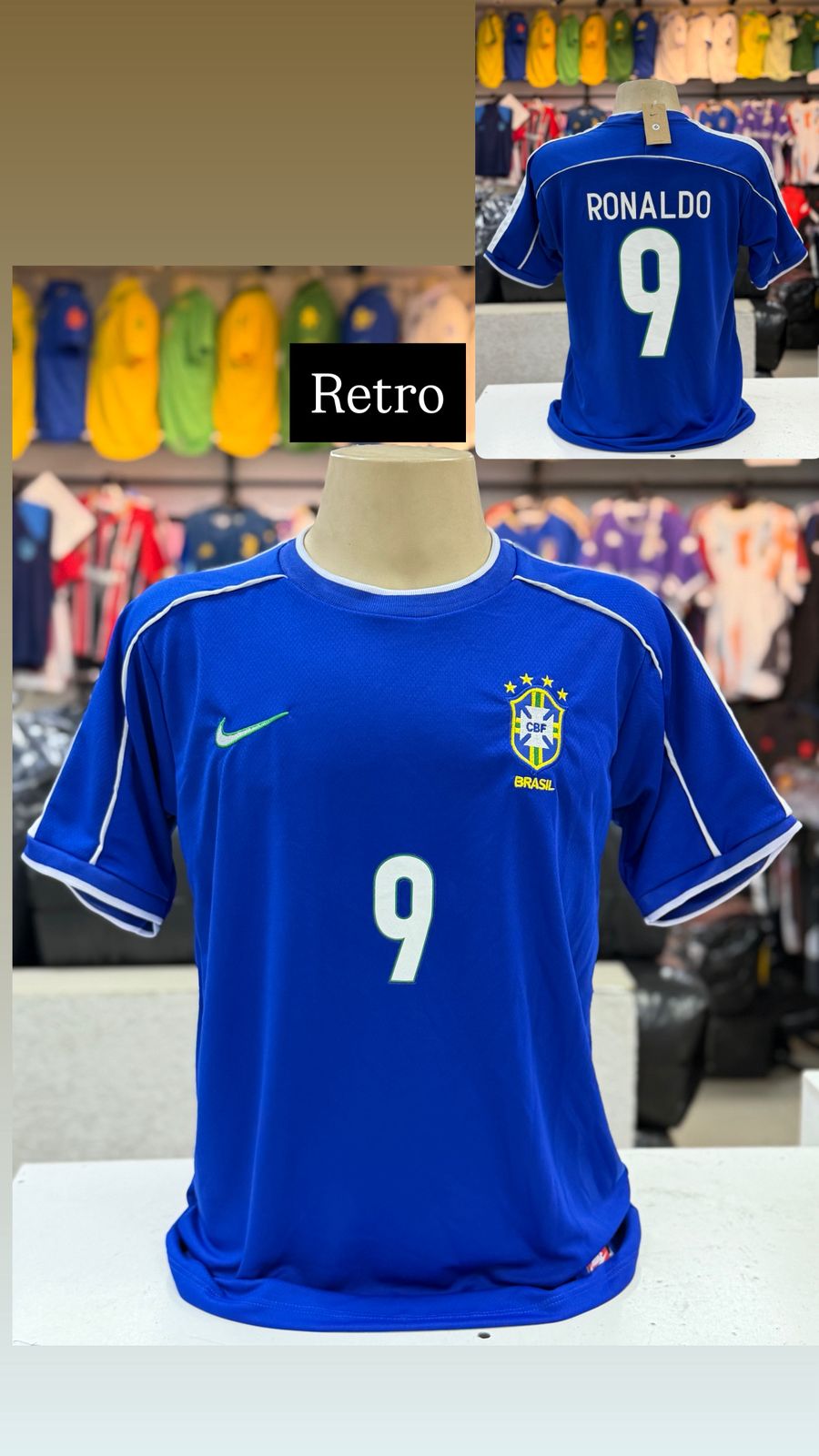 Nacional Premium - Brasil azul Ronaldo 98