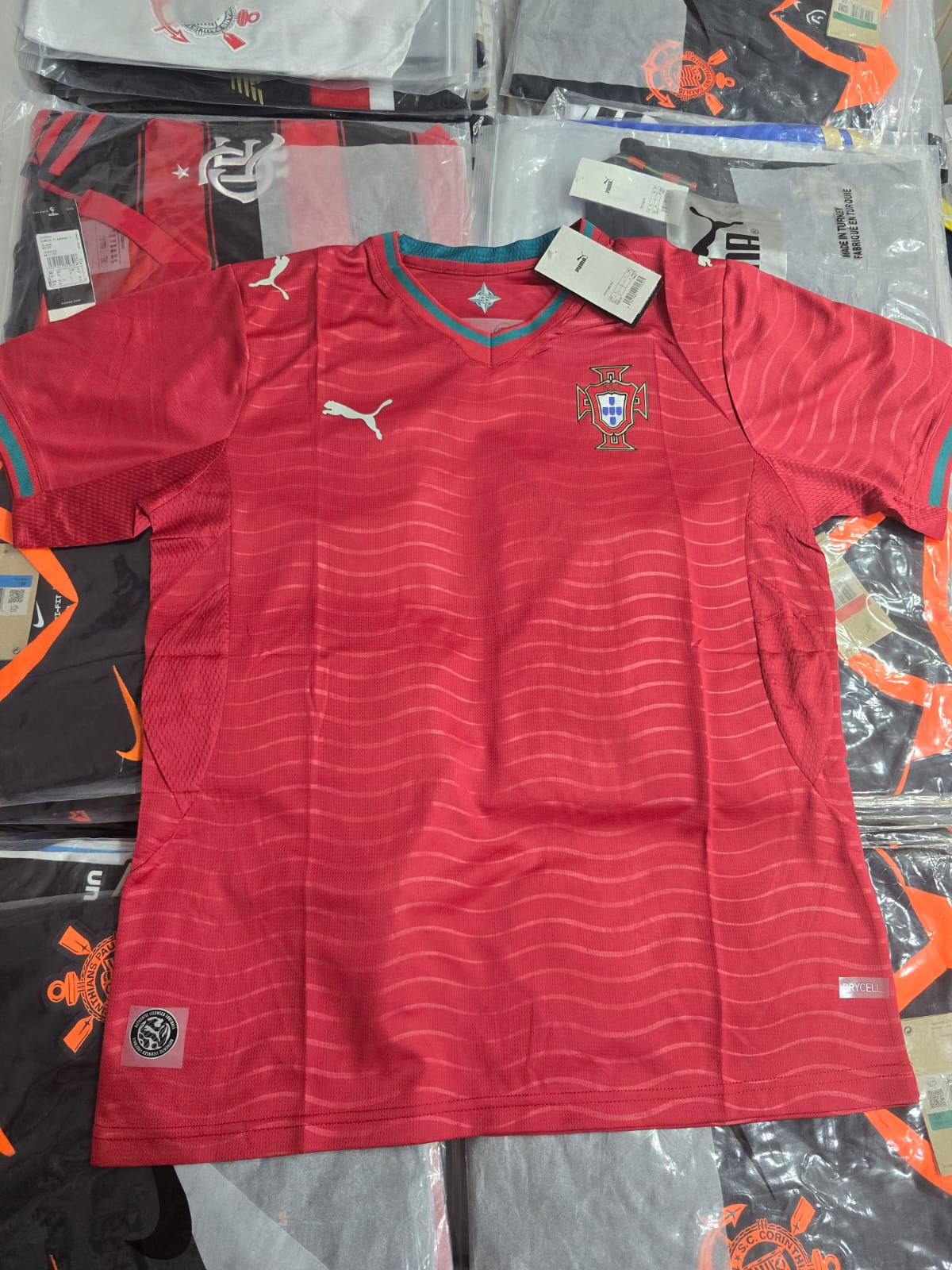 Modelo Torcedor - Portugal uniforme 1 - copa 2026
