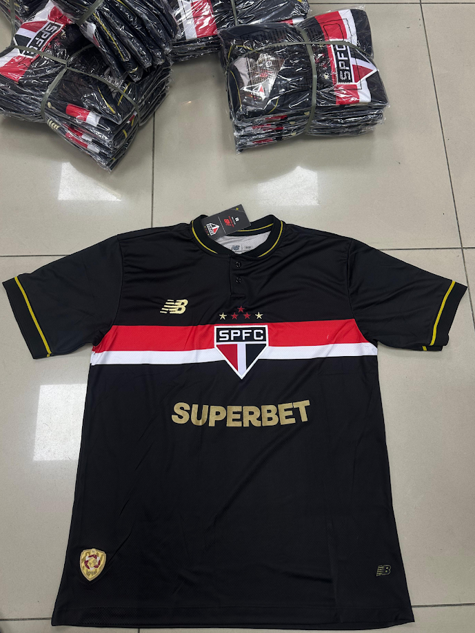Nacional Premium - São paulo uniforme 3 preta - 25/26