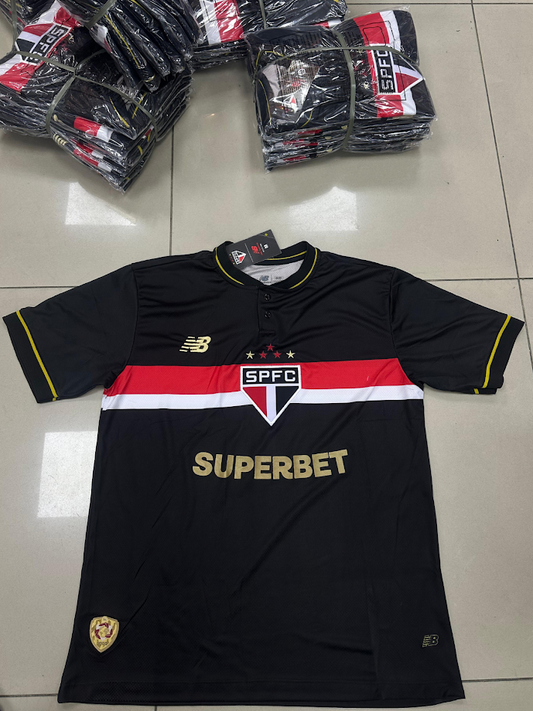 Nacional Premium - São paulo uniforme 3 preta - 25/26
