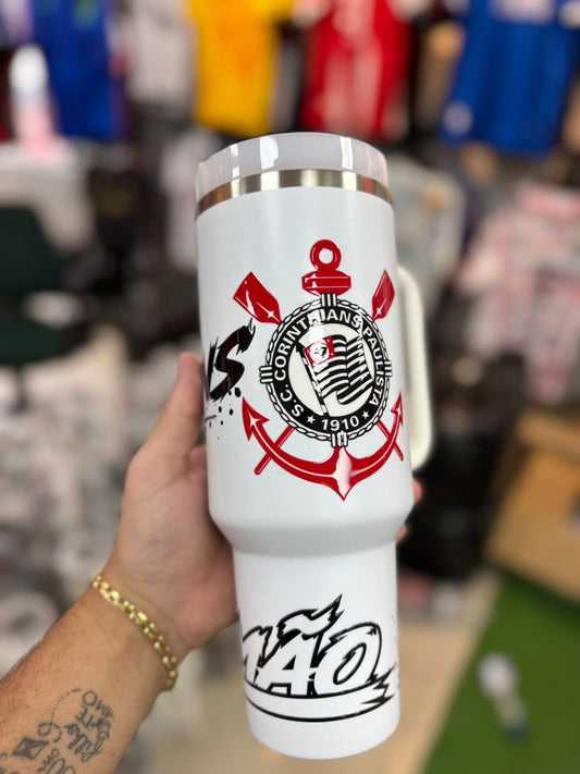 Copo Termico Corinthians Branco