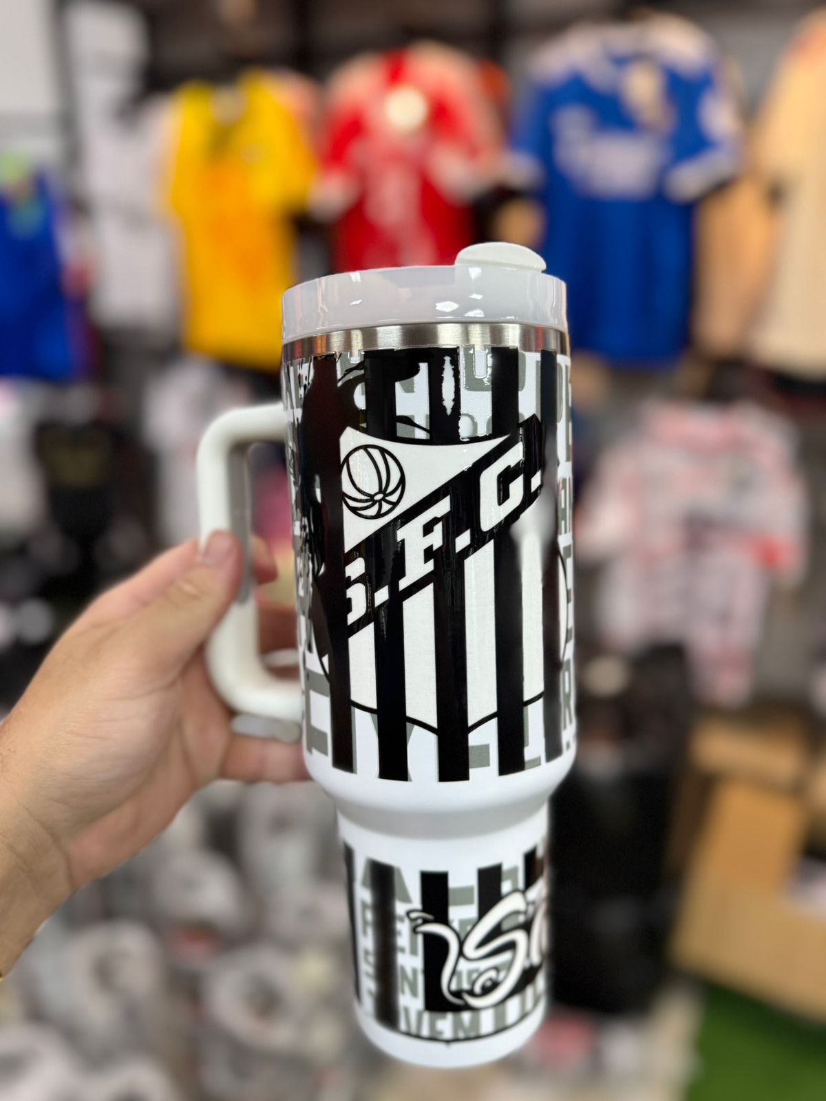 Copo Termico Santos branco