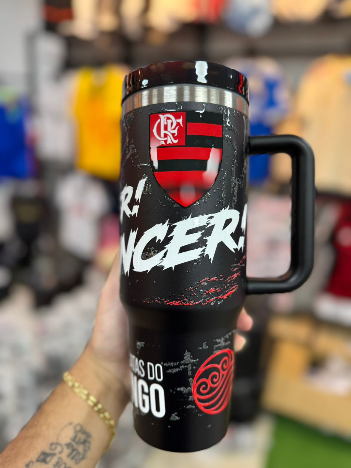 Copo Termico Flamengo preto