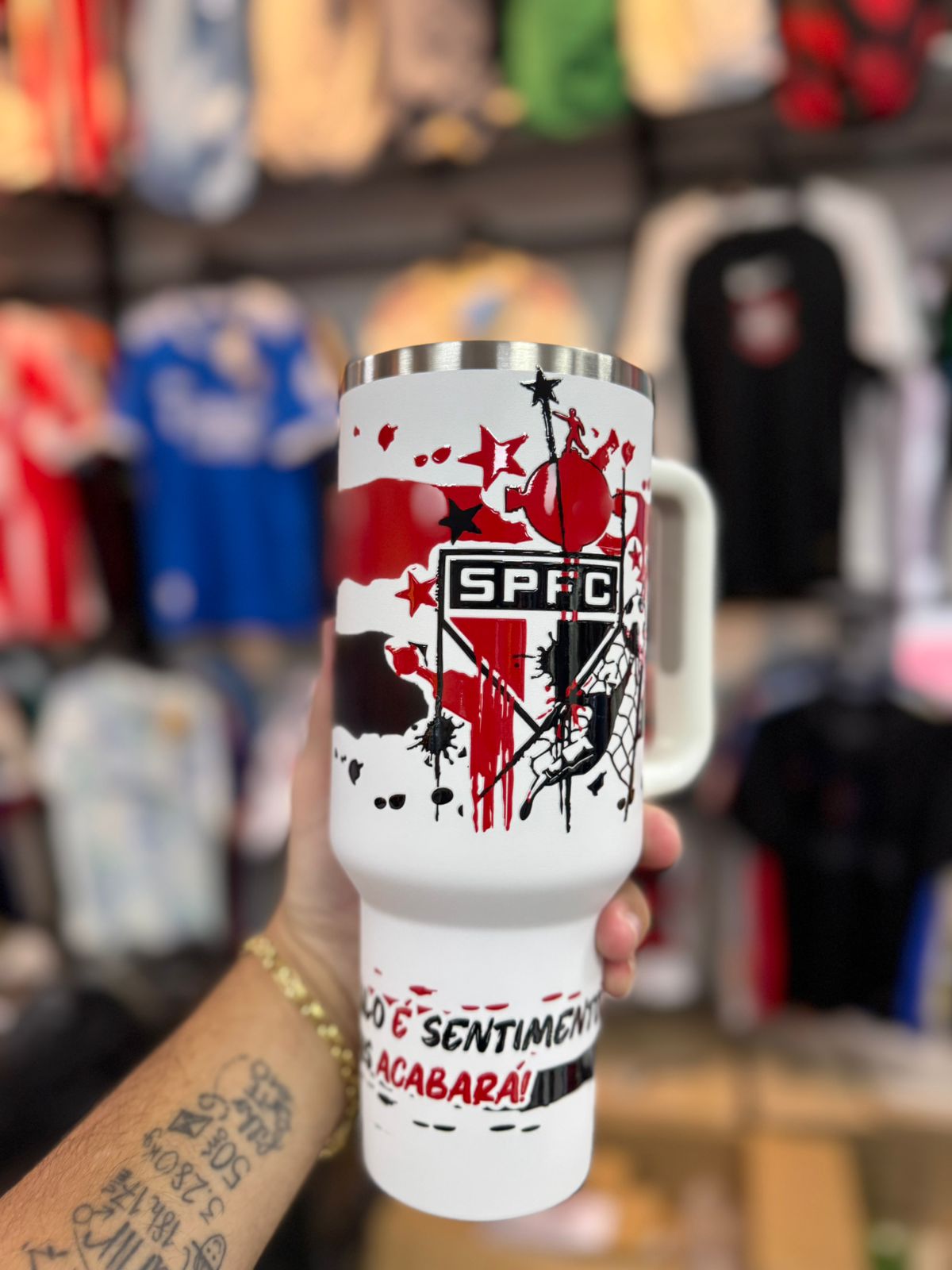 Copo Termico Sao paulo branco
