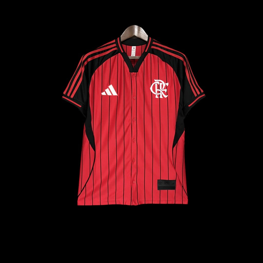 Modelo Mundial - Flamengo US Pack 2025 de Botão - Vermelha