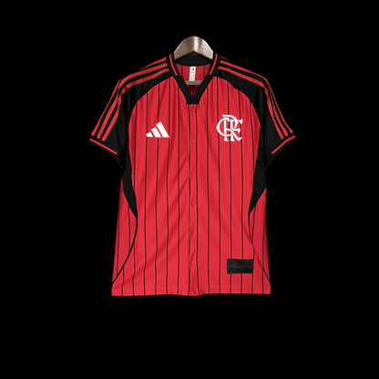 Modelo Mundial - Flamengo US Pack 2025 de Botão - Vermelha
