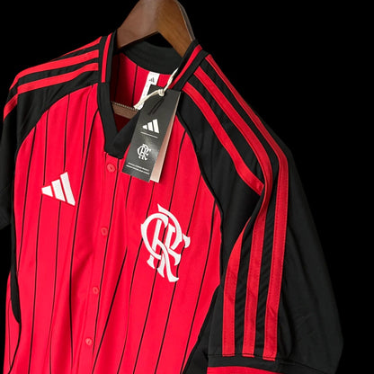 Modelo Mundial - Flamengo US Pack 2025 de Botão - Vermelha