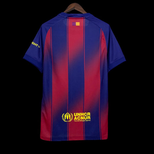 Modelo torcedor - Barcelona I 2025/26 Azul e Grená