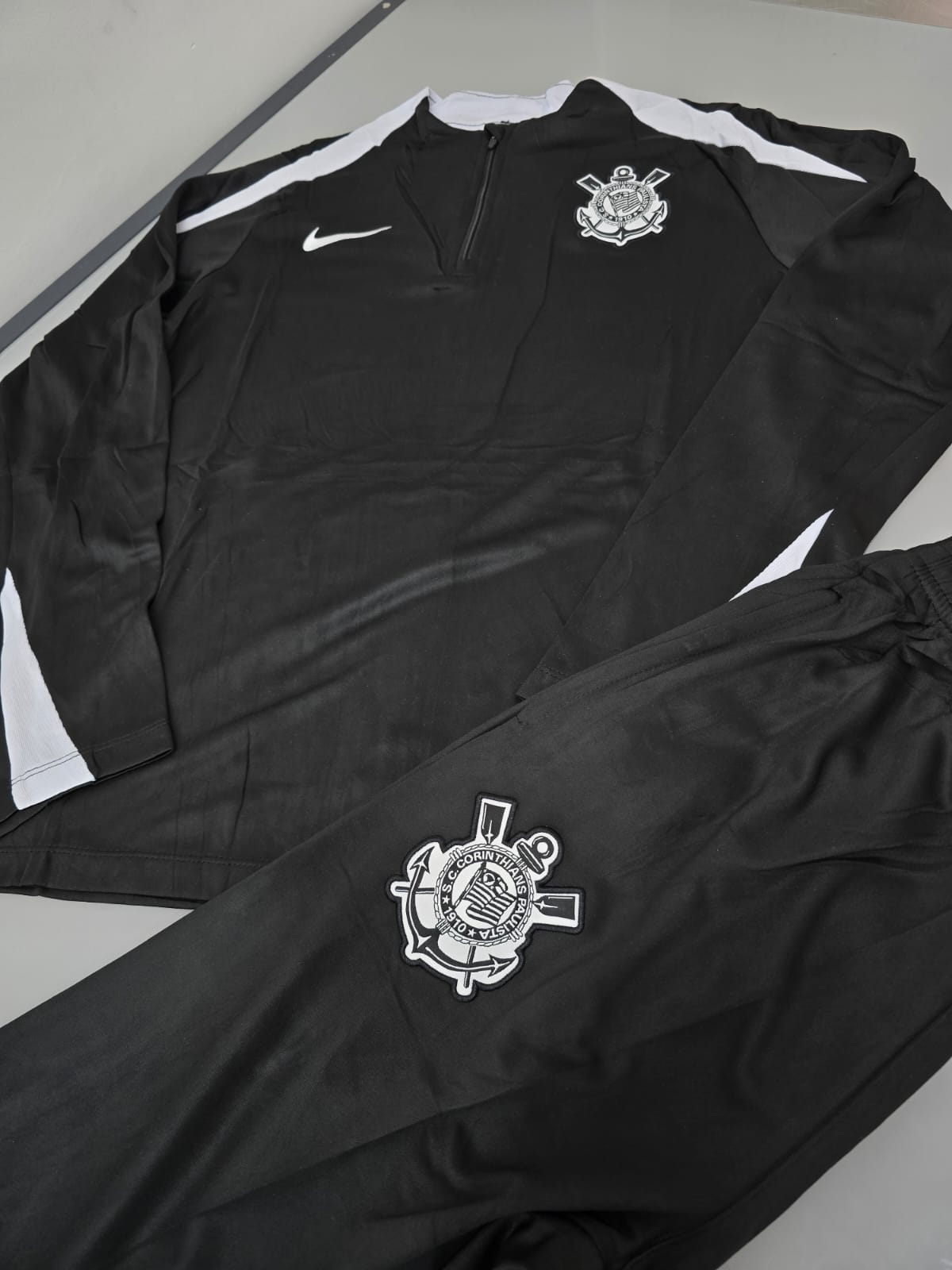 Conjunto de Frio Corinthians preto